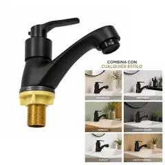 FERREXPRESS - Grifo Baño negro mate para Lavabo Premium Ferrexpress