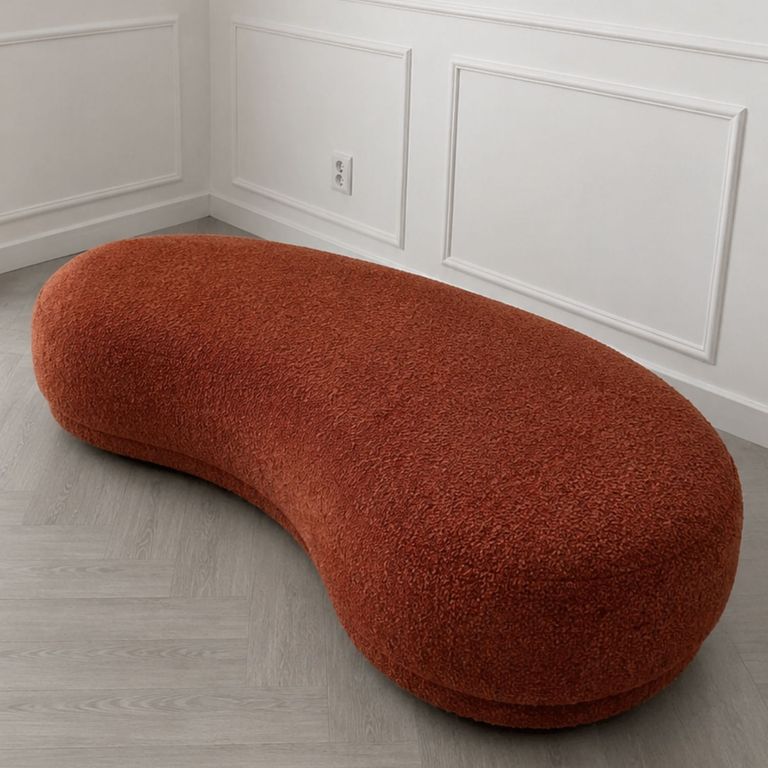 PUFF GOTA XL Tela Antifluido color Lacre 125cm x 40cm