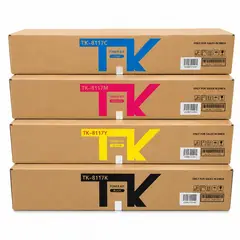 FIVEX - Kit de Toner Kyocera Compatible Fivex TK-8117 Negro y Colores M8124cidn