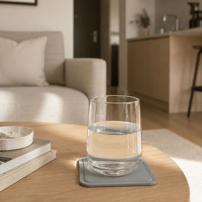 Posavasos premium de cemento - Firkant