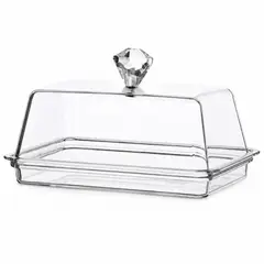 GENERICO - Porta Mantequilla Transparente Para Mesa Y Cocina