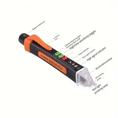 GENERAL - Detector De Voltaje Eléctrico Tipo Lápiz Portátil A Pilas