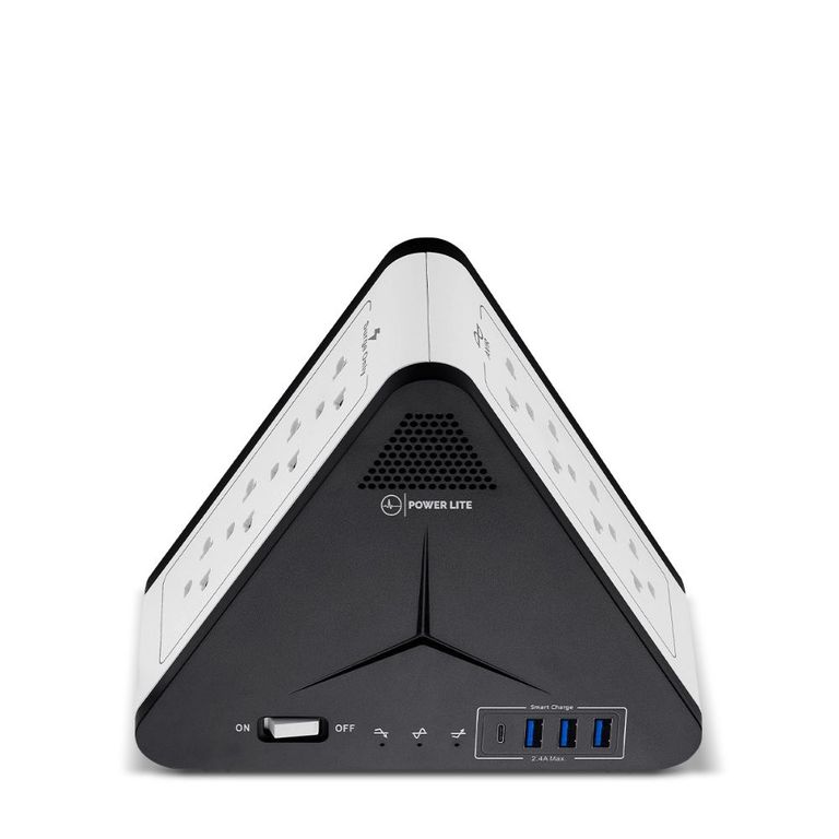 ESTABILIZADOR POWER LITE SIMETRIC PLI-1111U 8 SALIDAS 4 PUERTOS