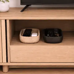 LAR DANIELSEN - Set de 2 bandejas de organizadoras de estante de TV  - 2 colores