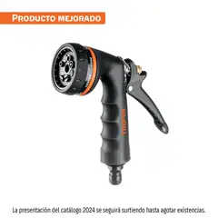 Truper - Pistola de Riego 8 Funciones Metalica con Recubrimiento 18477 Truper
