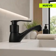 GENERICO - Grifo para lavabo negro mate baño moderno premium - agua fría