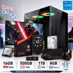INTEL - PC Gamer Core I5  16GB Ram  500GB Ssd  1TB HDD  GRAFICA 8GB Y MONITOR.