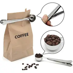 GENERICO - Clip Sellador De Bolsa Con Cuchara Medidora