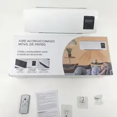 OEM - CALEFACTOR DE PARED 1800W 2 EN 1 AIRE FRÍO Y CALIENTE CON CONTROL REMOTO