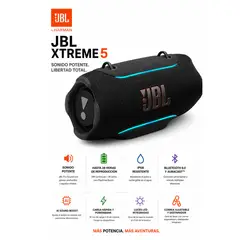 JBL - JBL Xtreme 5 Altavoz portátil BT 6.0/ IP68 Impermiable Agua y Polvo/ AURACAST/ iA EQ/ POWER BANK INC