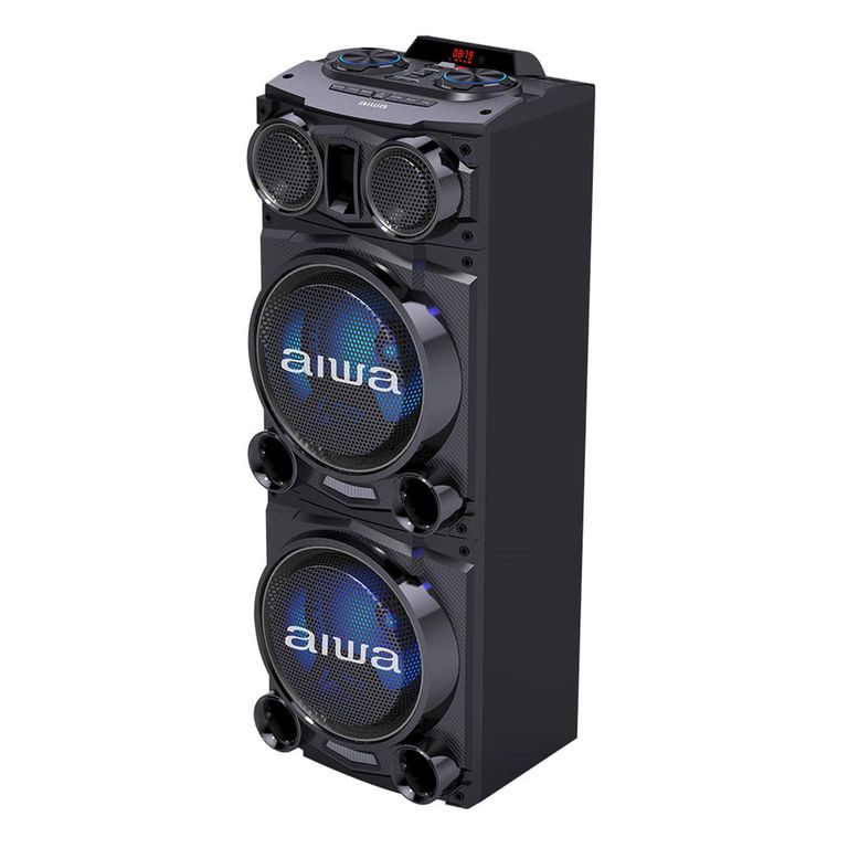 Parlante de torre bluetooth Aiwa AW-POC10 2500W FM + control