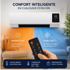 GENERICO - CALEFACTOR INTELIGENTE 2 EN 1 - CALOR Y AIRE TODO EL AÑO