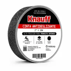 GENERICO - Cinta Antideslizante Knauff 2 Pulgadas x 20 Metros Negro