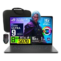 ASUS - Laptop Asus ROG Zephyrus G16 16″ OLED 240Hz Core Ultra 9-285H Nvidia 8gb RTX5070 Ram 16gb 1tb Ssd