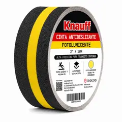 GENERICO - Cinta Antideslizante Fotoluminiscente Knauff 2 Pulgadas x 20 Metros Alta Adhesión
