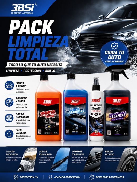 Kit De Limpieza Para Autos Camionetas 3bsi