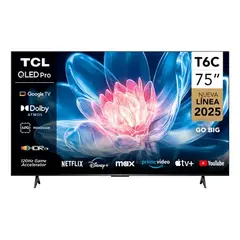 TCL - Televisor 75 Smart TV 4k Uhd Qled 75T6C
