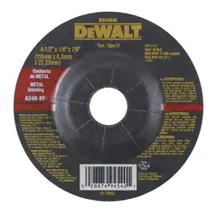 DEWALT - Disco de desbaste 4 1/2 x 6.3mm DeWalt DW44540