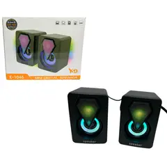 GENERICO - Parlante para PC con Luz RGB E 1046