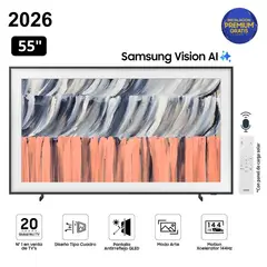 SAMSUNG - Televisor Samsung The Frame 55" Qled 4k Vision AI Smart TV 55LS03HE - Nuevo 2026