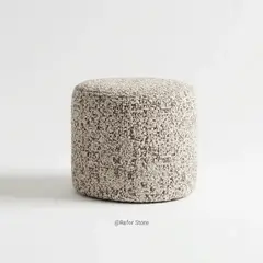 GENERICO - PUFF BOUCLÉ CON TEXTURA TELA INTERNACIONAL-REFER STORE