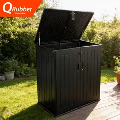 QRUBBER - Bodega multiuso 71x116x113 cm - Capacidad 755 litros - Qrubber Perú