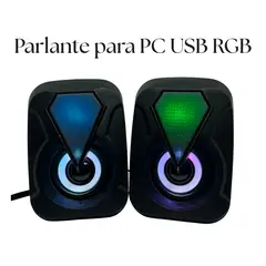GENERICO - Parlante para PC con Luz RGB E 1053