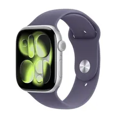 APPLE - Apple Watch Serie 11 46mm/OLED, resistente al agua 5 ATM, batería hasta 24 horas, plateado