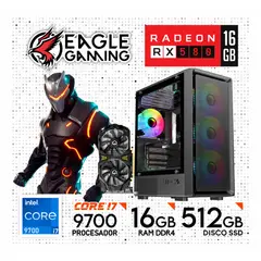 INTEL - PC GAMER INTEL CORE I7 9700 + RX 580 16GB + 16GB RAM + SSD 512GB.