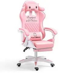 GENERICO - Silla Kawai Gamer Ergonómica Giratoria 360° Reclinable Altura Ajustable Incluye Almohadilla  190422