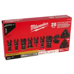 Milwaukee - Kit de Accesorios para Herramienta Oscilante – 20 Piezas Milwaukee 49-10-9920