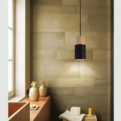 CEMLIGHTING - LAMPARA  COLGANTE ALBA  NEGRO E27