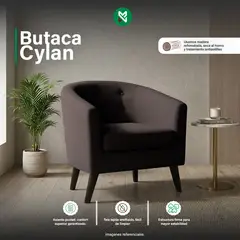 MUEBLES MACRUMO - Butaca Cylan - Marrón