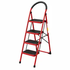 BUYPAL - Escalera de Acero 4 Pasos Plegable Antideslizante Liviana Buypal 100 cm