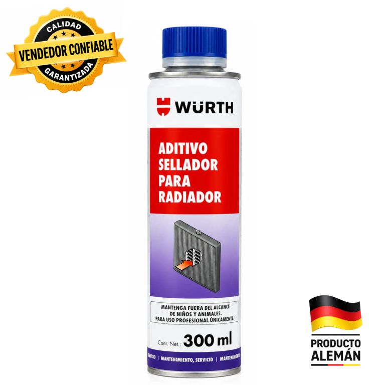Wurth Aditivo Sellador para Radiador y Fugas del Sistema de Refrigeración de 300ml