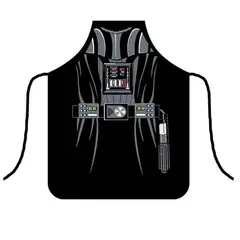 GENERICO - Delantal o Mandil de Cocina Estampado Digital Star Wars - Negro