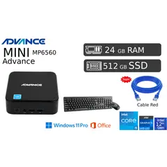 ADVANCE - Computadora Advance Mini PC MP6560 Ci5-12450H 24 GB 512GB Windows 11 Pro Garantía