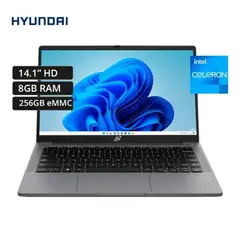 HYUNDAI - Laptop Hyundai Hybook HT14CC4S02 Celeron N4020, 8GB RAM, 256GB eMMC, 14.1″ HD, Windows10.