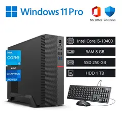 INTEL - Computadora PC Intel Core i5 10ª Gen 4,30 GHz 8GB RAM 250GB SSD 1TB HDD