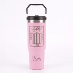 LITTLE BRU ACCESORIOS EXCLUSIVOS - Termo Tomatodo Flip Alianza Lima Personalizado 900Ml Rosado
