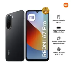 XIAOMI - Celular Xiaomi Redmi A7 Pro 128GB 4GB RAM cámara 13MP negro