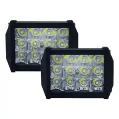 JET - Par De Faros Luz Blanca Tunelight 48 Watts 12 Leds Universal