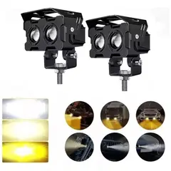 JET - Faros Auxiliares Led De Luz Altabaja 60w Pauto Moto 1pz
