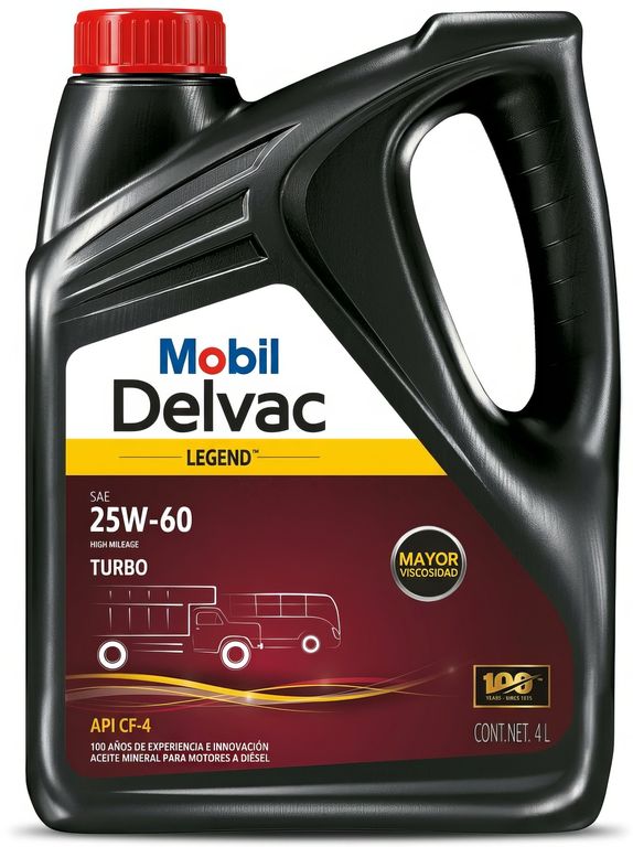 Aceite de Motor Diesel Mobil Delvac Legend Turbo 25W-60 4LT