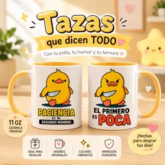 GENERICO - Taza Coleccionable Patito con Cuchillo Diseño Premium