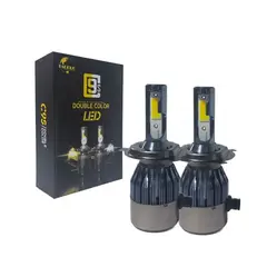 OEM - Foco led h4 alta baja doble color blanco ambar 2pcs