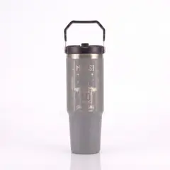 LITTLE BRU ACCESORIOS EXCLUSIVOS - Tomatodo Térmico Messi Personalizable 900ML Gris