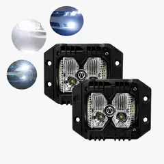 OEM - Faro Explorador 4 LED Blanco Fijo Empotrable 2Pcs