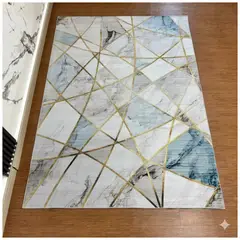 DECOKASA - Alfombra Moderna De Pelo Corto Tapete Decorativo Premium Para Sala Y Comedor - ALF214
