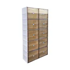 GENERICO - ZAPATERA DE PLASTICO PLEGABLE 40 PARES